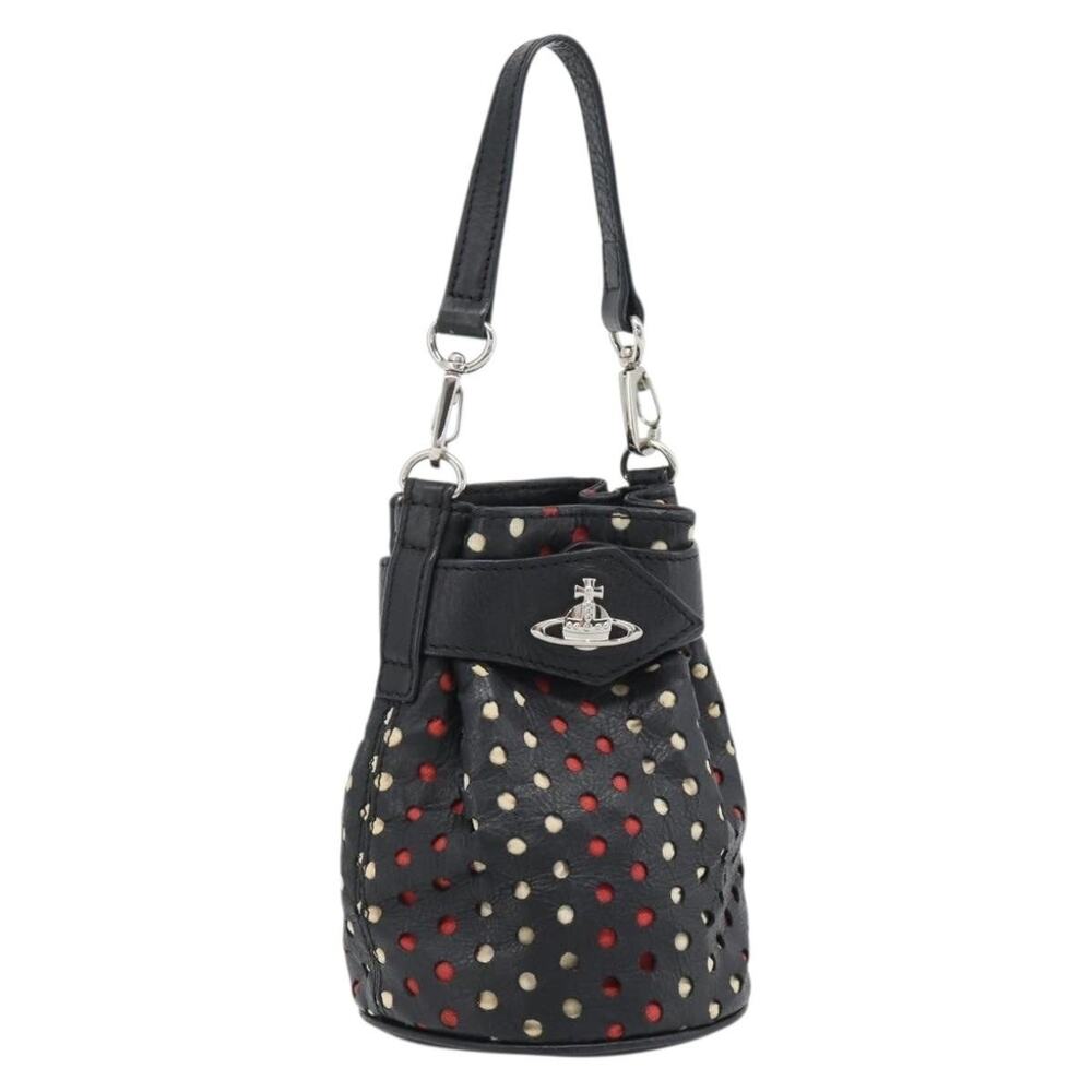 Vivienne Westwood Black Silver Pouch Handbag